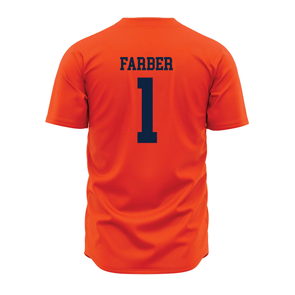 Auburn - NCAA Baseball : Ryne Farber - Orange Jersey-1