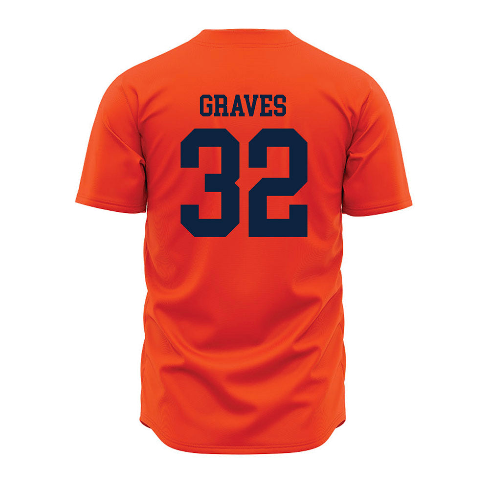 Auburn - NCAA Baseball : Griffin Graves - Orange Jersey-1