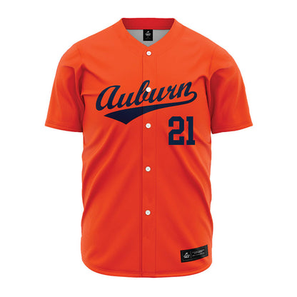 Auburn - NCAA Baseball : Andreas Alvarez - Orange Jersey-0