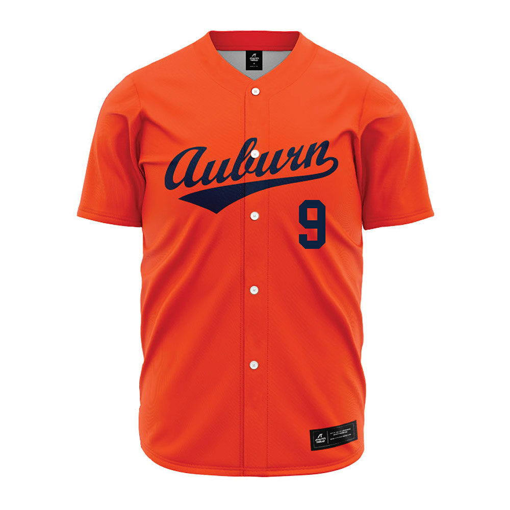 Auburn - NCAA Baseball : Jett Johnston - Orange Jersey-0