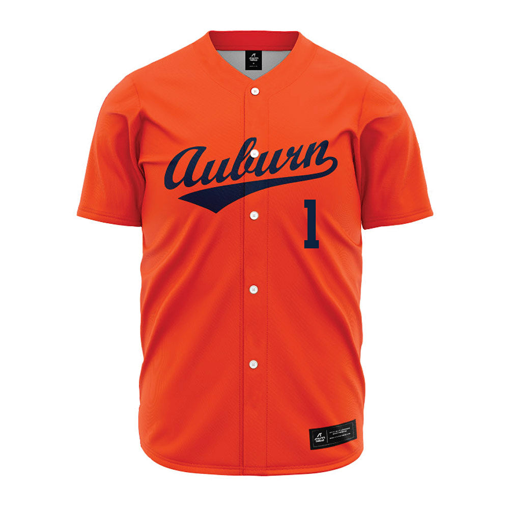 Auburn - NCAA Baseball : Ryne Farber - Orange Jersey-0