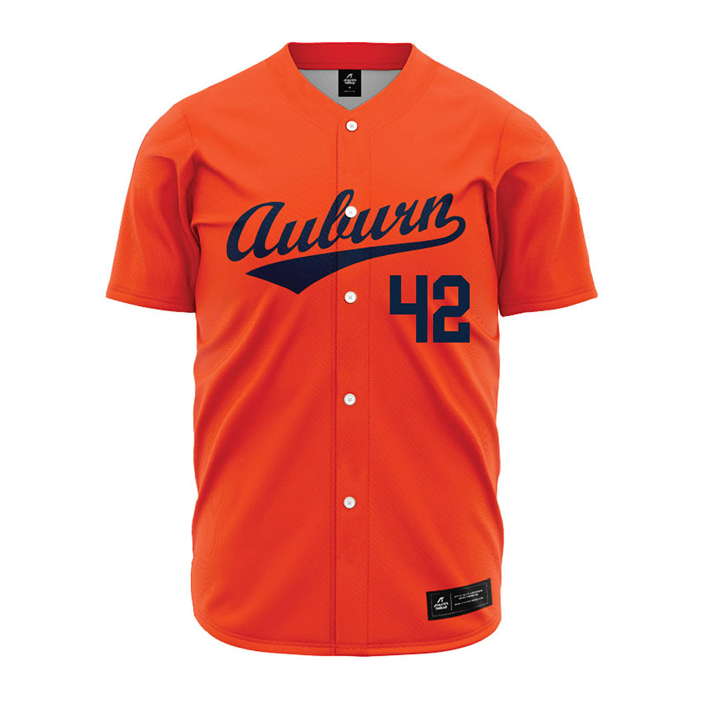 Auburn - NCAA Baseball : Abe Chancellor - Orange Jersey-0