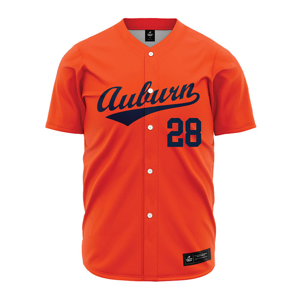 Auburn - NCAA Baseball : Ryan Hetzler - Orange Jersey-0