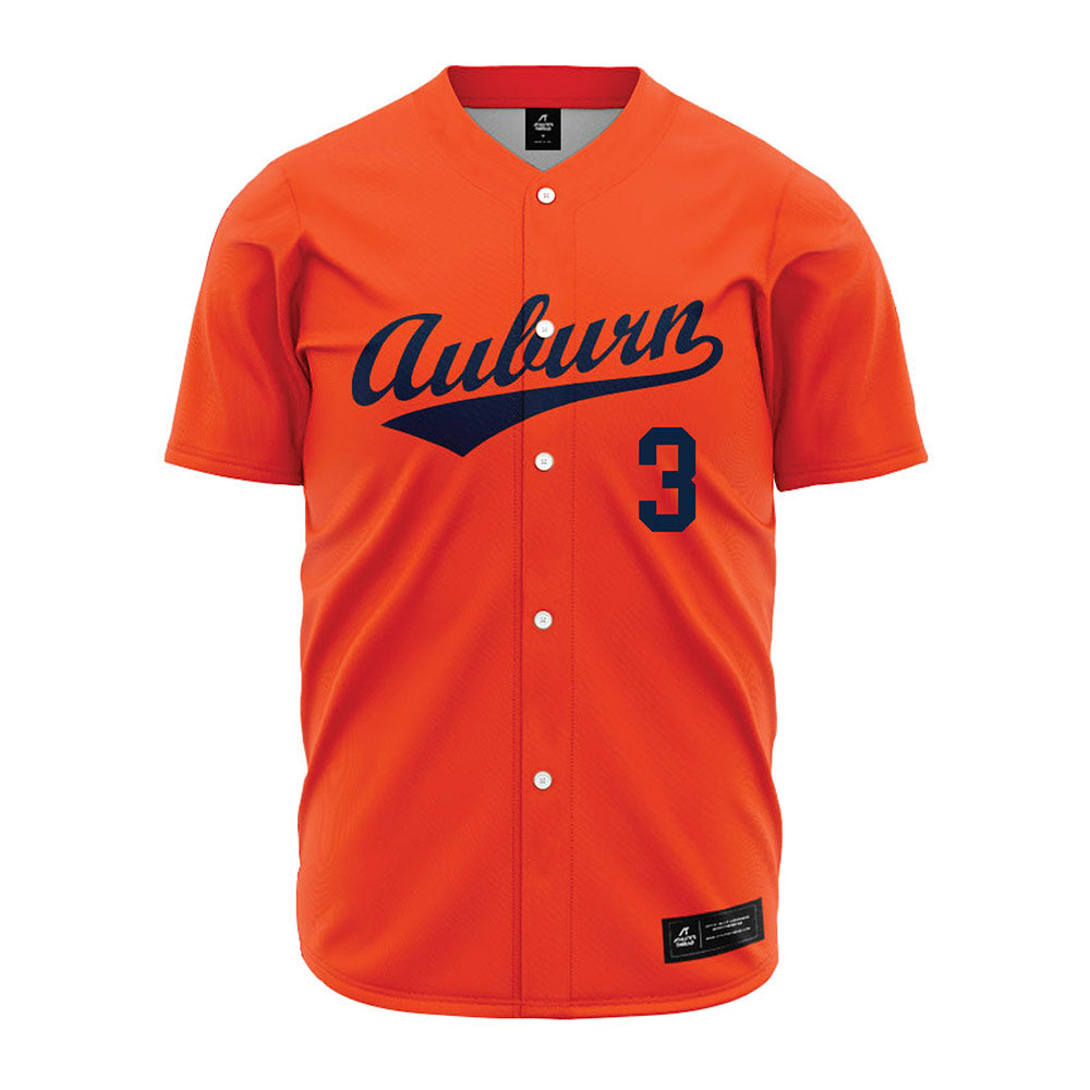 Auburn - NCAA Baseball : Chase Fralick - Orange Jersey-0