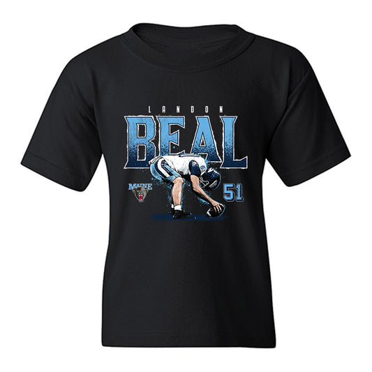 Maine - NCAA Football : Landon Beal - Collage Youth T-Shirt-0