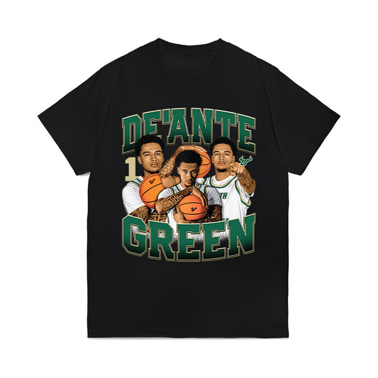 USF - NCAA Men's Basketball : DeAnte Green - Collage Comfort Colors T-Shirt-0
