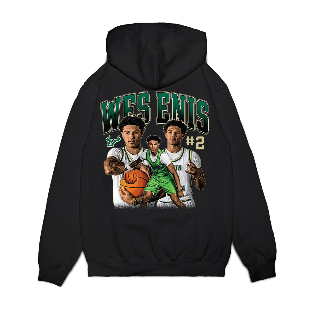 USF - NCAA Men's Basketball : Wes Enis - Collage Premium Hooded Sweatshirt-1
