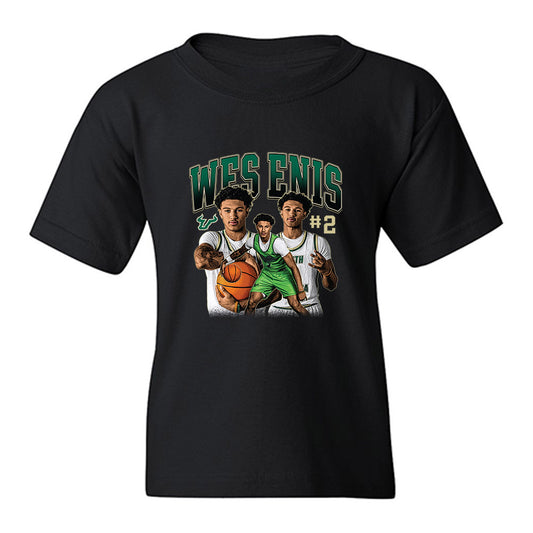 USF - NCAA Men's Basketball : Wes Enis - Collage Youth T-Shirt-0
