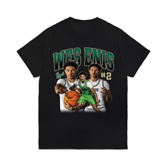 USF - NCAA Men's Basketball : Wes Enis - Collage Comfort Colors T-Shirt-0