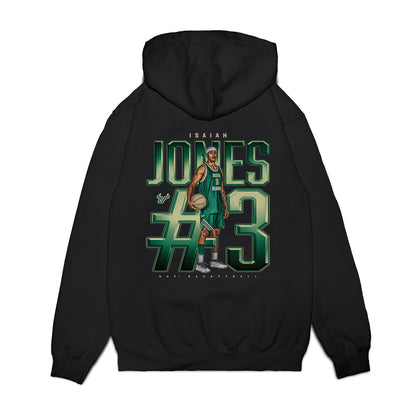 USF - NCAA Men's Basketball : Isaiah Jones - Collage Premium Hooded Sweatshirt-1