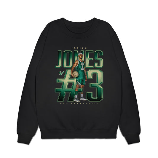 USF - NCAA Men's Basketball : Isaiah Jones - Collage Premium Crewneck Sweatshirt-0