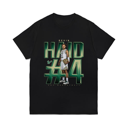 USF - NCAA Men's Basketball : Devin Haid - Collage Comfort Colors T-Shirt-0