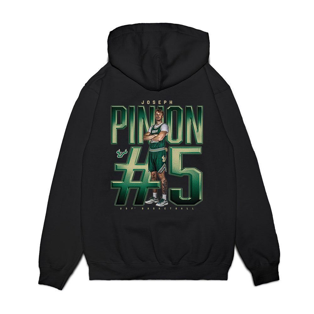 USF - NCAA Men's Basketball : Joseph Pinion - Collage Premium Hooded Sweatshirt-1