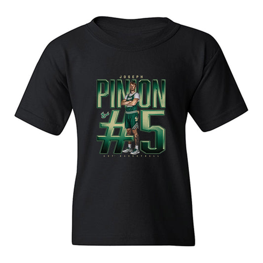 USF - NCAA Men's Basketball : Joseph Pinion - Collage Youth T-Shirt-0