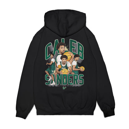 USF - NCAA Men's Basketball : Caleb Sanders - Collage Premium Hooded Sweatshirt-1