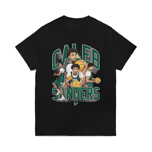 USF - NCAA Men's Basketball : Caleb Sanders - Collage Comfort Colors T-Shirt-0