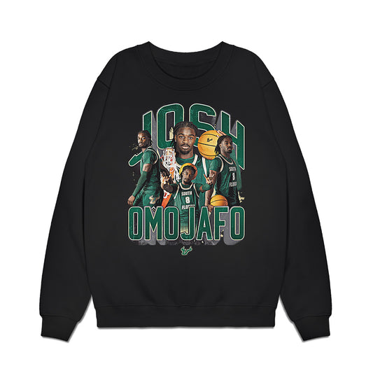 USF - NCAA Men's Basketball : Josh Omojafo - Collage Premium Crewneck Sweatshirt-0