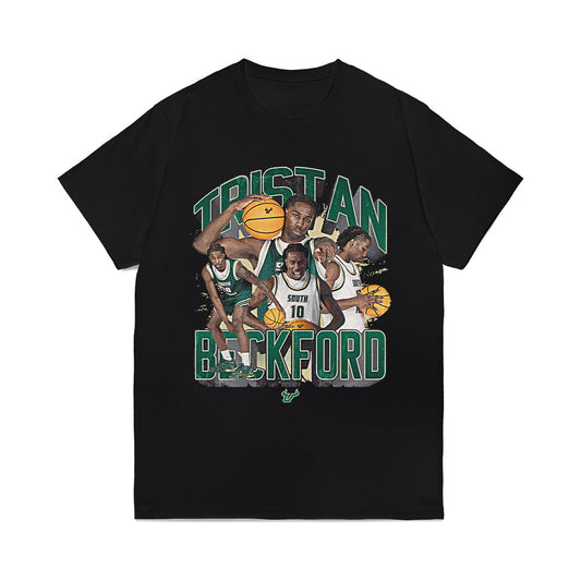 USF - NCAA Men's Basketball : Tristan Beckford - Collage Comfort Colors T-Shirt-0