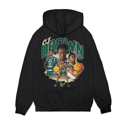USF - NCAA Men's Basketball : CJ Brown - Collage Premium Hooded Sweatshirt-1