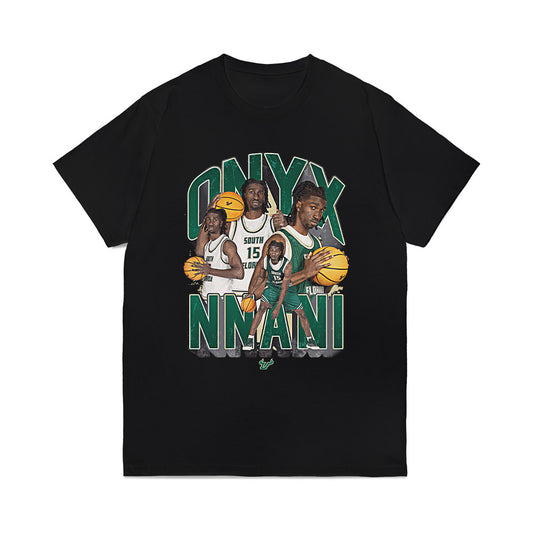 USF - NCAA Men's Basketball : Onyx Nnani - Collage Comfort Colors T-Shirt-0