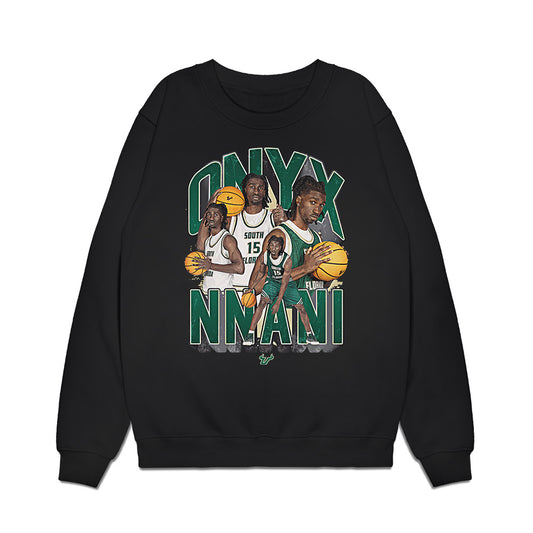 USF - NCAA Men's Basketball : Onyx Nnani - Collage Premium Crewneck Sweatshirt-0