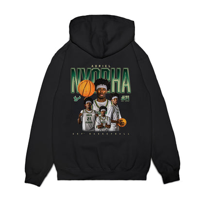 USF - NCAA Men's Basketball : Adriel Nyorha - Collage Premium Hooded Sweatshirt-1