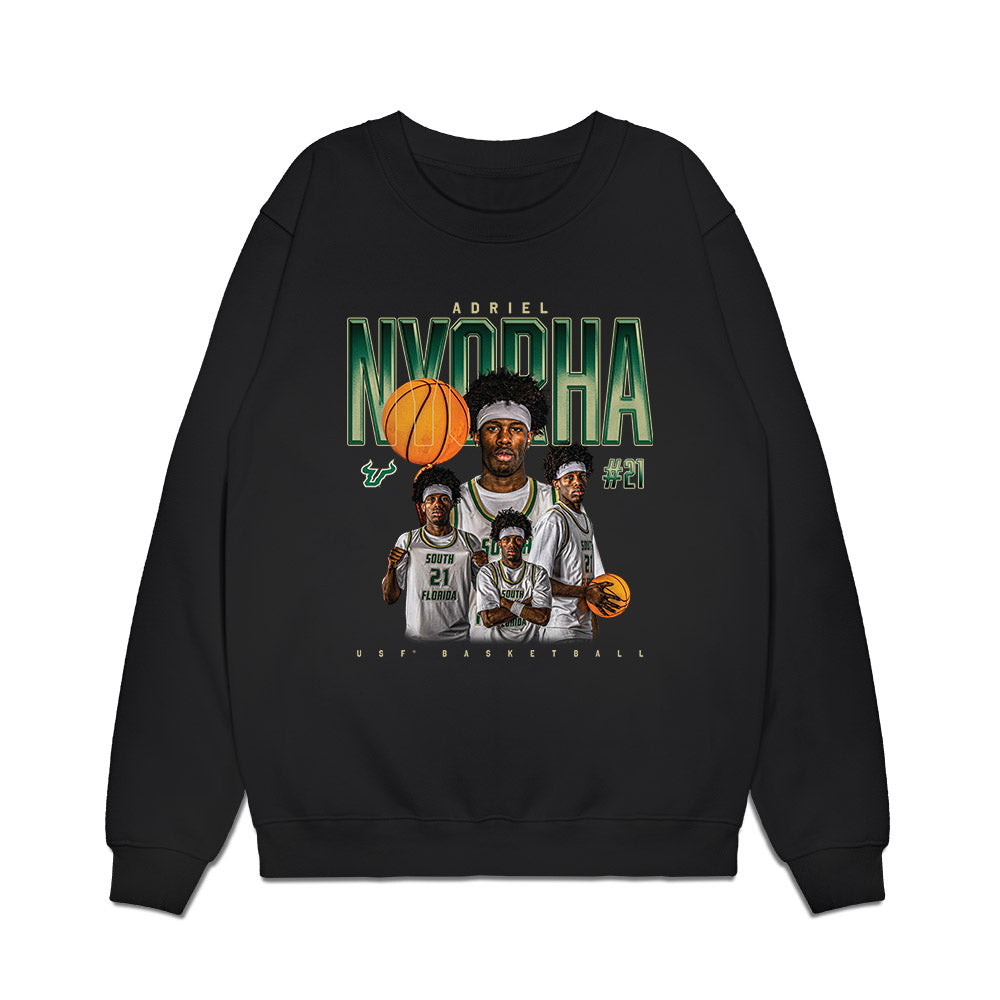 USF - NCAA Men's Basketball : Adriel Nyorha - Collage Premium Crewneck Sweatshirt-0