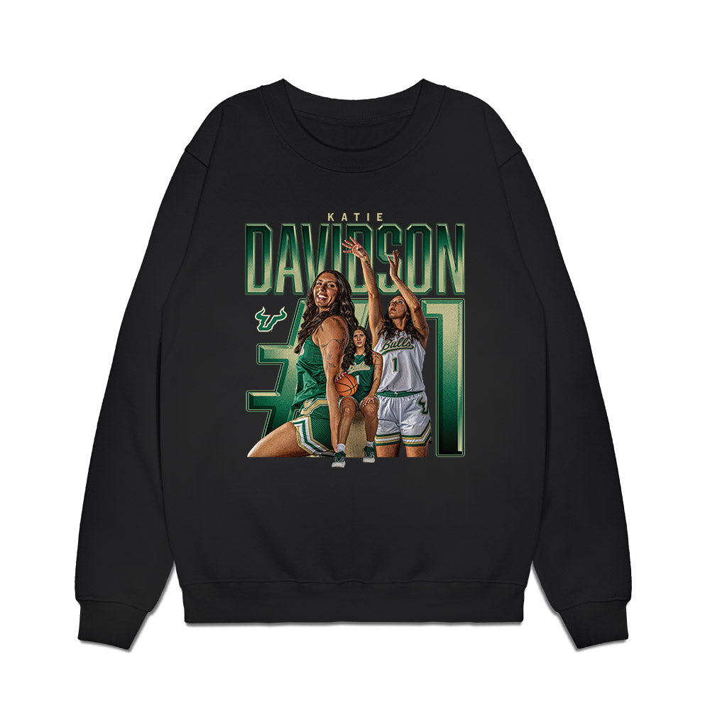 USF - NCAA Women's Basketball : Katie Davidson - Collage Premium Crewneck Sweatshirt-0