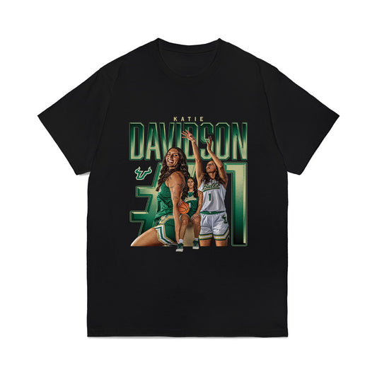 USF - NCAA Women's Basketball : Katie Davidson - Collage Comfort Colors T-Shirt-0