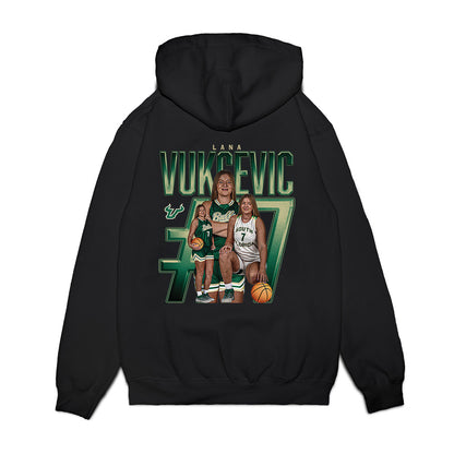 USF - NCAA Women's Basketball : Lana Vukcevic - Collage Premium Hooded Sweatshirt-1