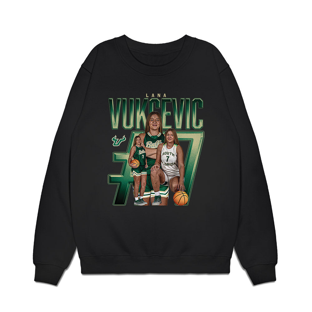 USF - NCAA Women's Basketball : Lana Vukcevic - Collage Premium Crewneck Sweatshirt-0