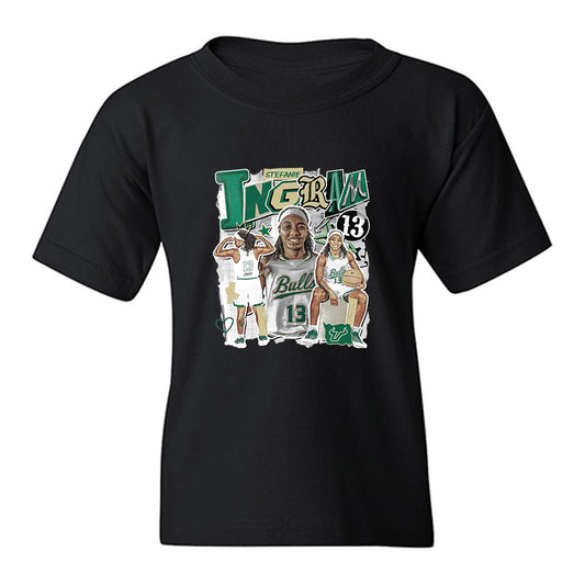 USF - NCAA Women's Basketball : Stefanie Ingram - Collage Youth T-Shirt-0