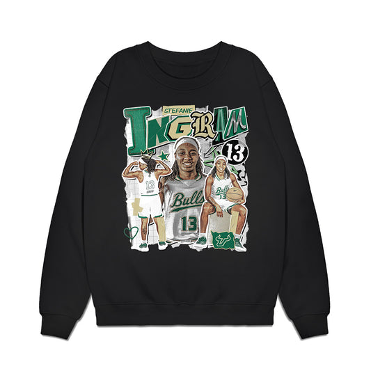 USF - NCAA Women's Basketball : Stefanie Ingram - Collage Premium Crewneck Sweatshirt-0