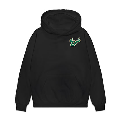 USF - NCAA Women's Basketball : Lor Mputu - Collage Premium Hooded Sweatshirt-0