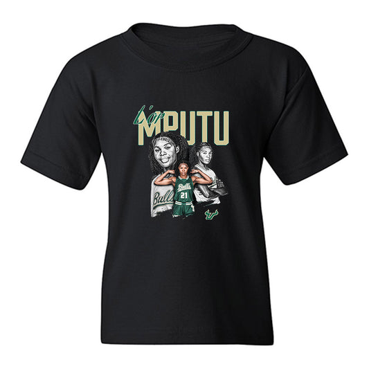 USF - NCAA Women's Basketball : Lor Mputu - Collage Youth T-Shirt-0