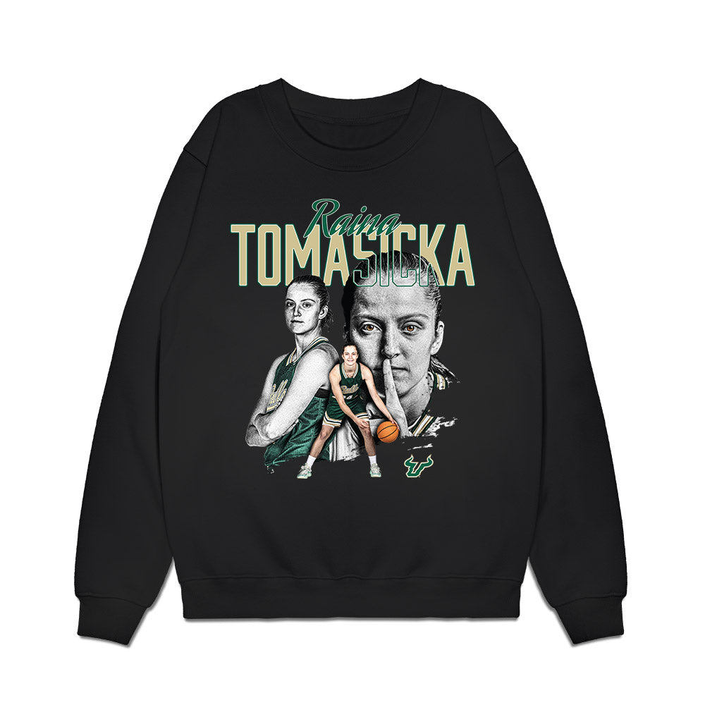 USF - NCAA Women's Basketball : Raina Tomasicka - Collage Premium Crewneck Sweatshirt-0