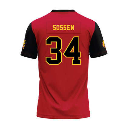 Ferris State - NCAA Football : Ethan Sossen - Red Premium Football Jersey-1