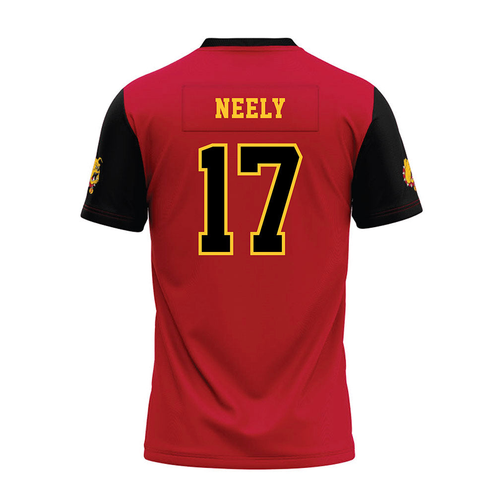 Ferris State - NCAA Football : Dakari Neely - Red Premium Football Jersey-1