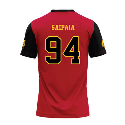Ferris State - NCAA Football : Sio Saipaia - Red Premium Football Jersey-1
