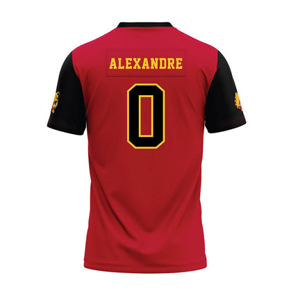 Ferris State - NCAA Football : Jacarvis Alexandre - Red Premium Football Jersey-1