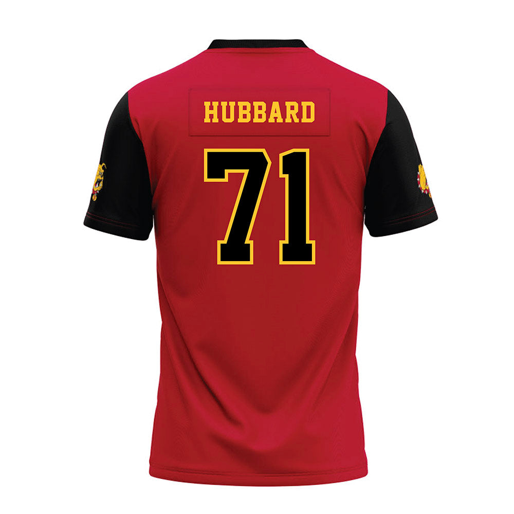 Ferris State - NCAA Football : Bubba Hubbard - Red Premium Football Jersey-1