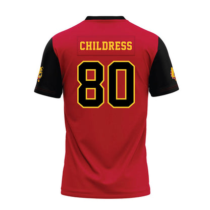 Ferris State - NCAA Football : Braeden Childress - Red Premium Football Jersey-1