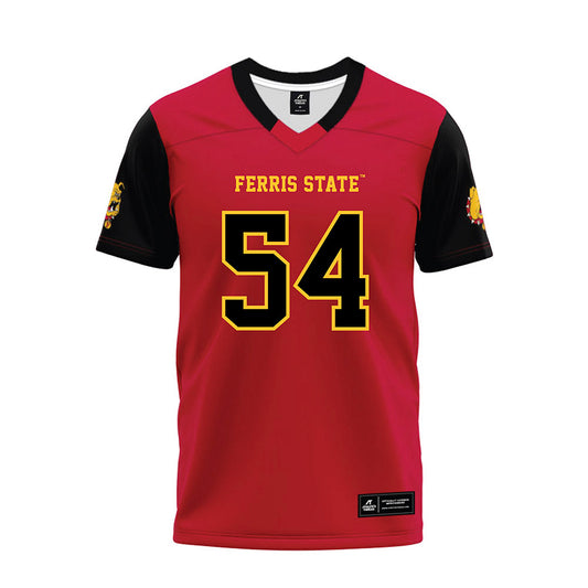 Ferris State - NCAA Football : Jshawn Kennedy - Red Premium Football Jersey-0