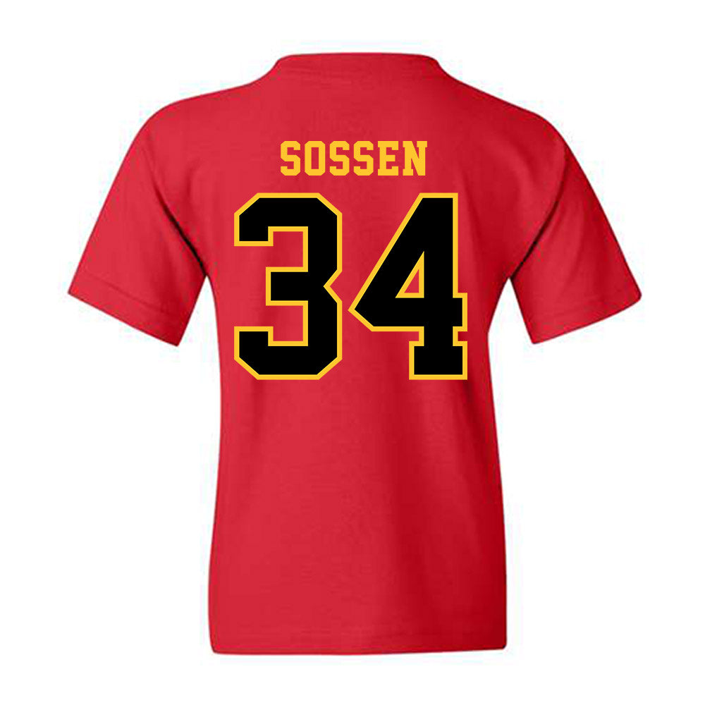 Ferris State - NCAA Football : Ethan Sossen - Replica Shersey Youth T-Shirt-1