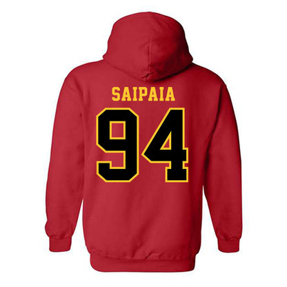 Ferris State - NCAA Football : Sio Saipaia - Replica Shersey Hooded Sweatshirt-1