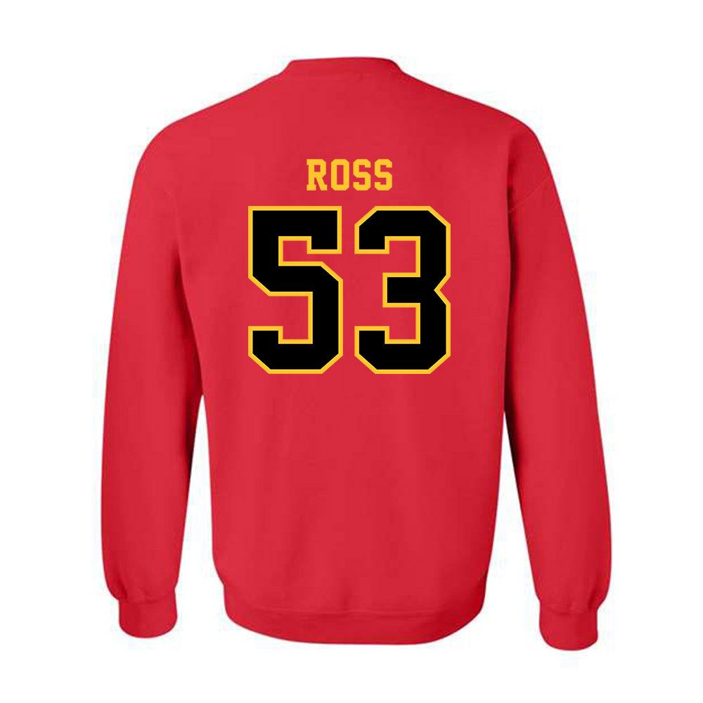 Ferris State - NCAA Football : Ryan Ross - Replica Shersey Crewneck Sweatshirt-1