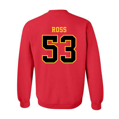 Ferris State - NCAA Football : Ryan Ross - Replica Shersey Crewneck Sweatshirt-1