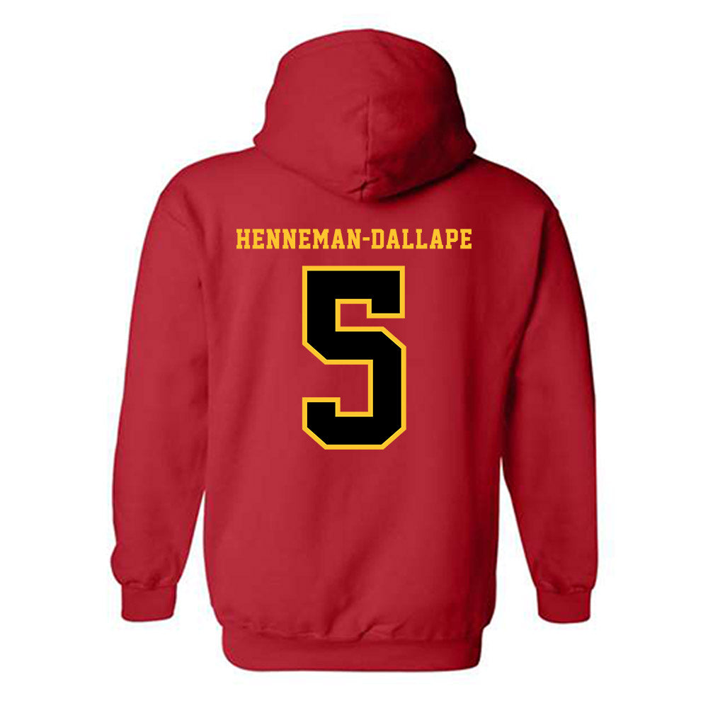 Ferris State - NCAA Women's Volleyball : Olivia Henneman-Dallape - Replica Shersey Hooded Sweatshirt-1