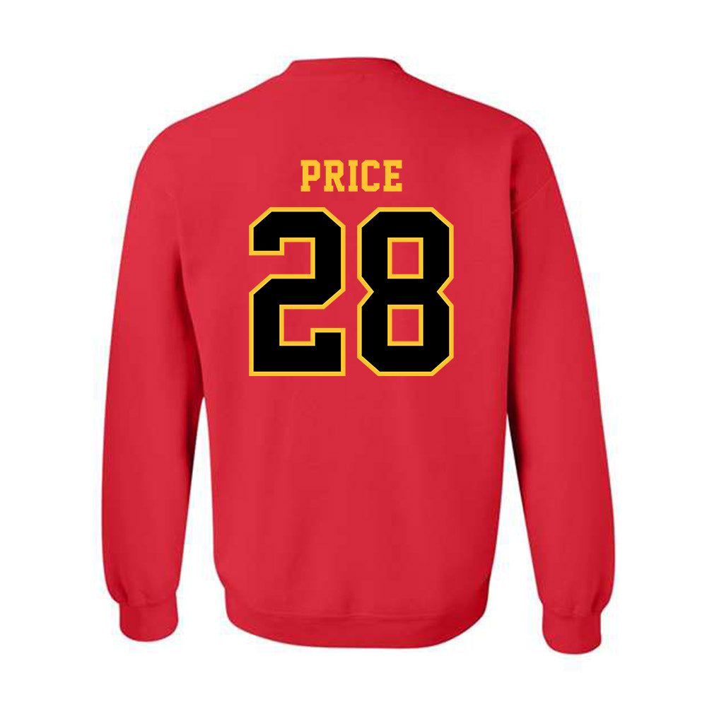 Ferris State - NCAA Football : Jakob Price - Replica Shersey Crewneck Sweatshirt-1