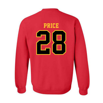 Ferris State - NCAA Football : Jakob Price - Replica Shersey Crewneck Sweatshirt-1